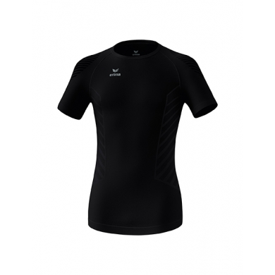 Erima Functional Underwear Short Sleeve Shirt Athletic Round Neck Seamless Black Men